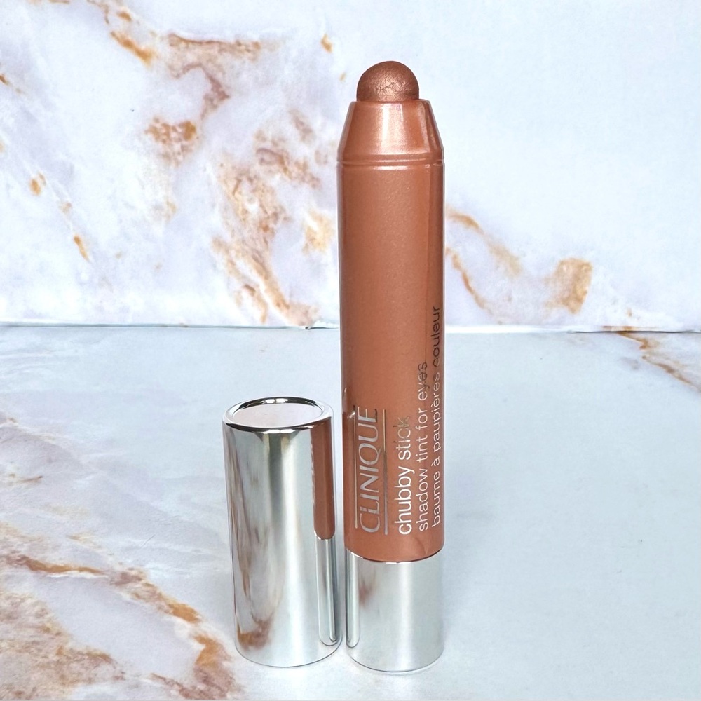 Clinique Chubby Stick Shadow Tint For Eyes 04 Ample Amber Eye Crayon Shimmer